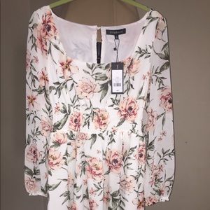 Long sleeve floral dress